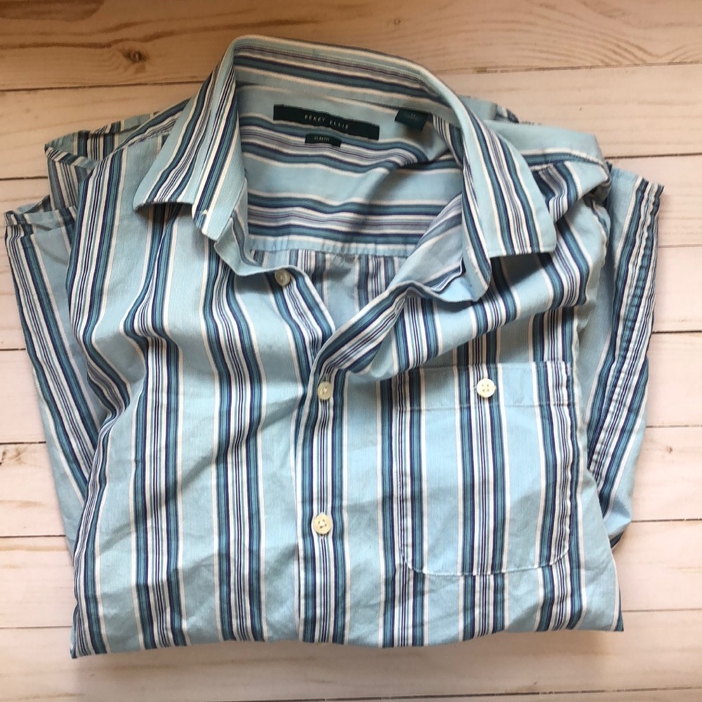 Men’s Perry Ellis Button up, long sleeve Shirt